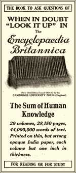 Encyclpaedia Britannica Ad